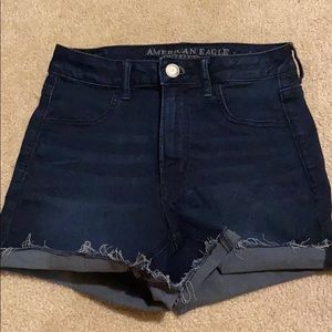 American Eagle Sky Hi Shortie size 4
